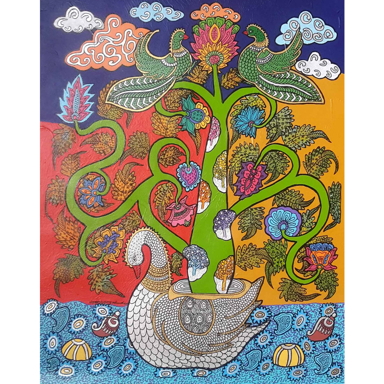 NS0001  
Tree of Life I  
Mixed Media on canvas 
24 x 20 inches 
Available 